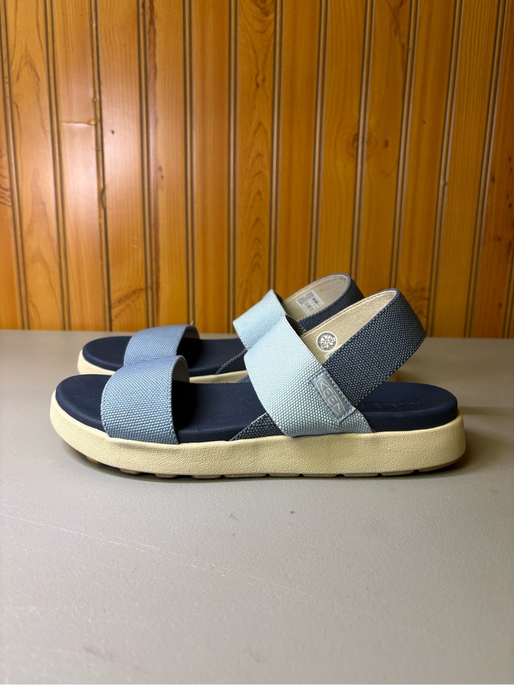KEEN Kids Light Blue and Navy Strappy Sandals